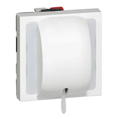 Image de Legrand 077044 Poussoir Inverseur à Tirage Mosaic, 2 Modules, 6A, 250V, Blanc