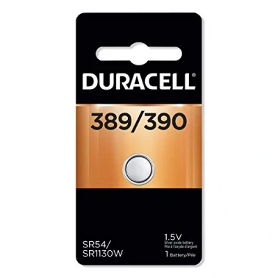 Image de Duracell 389/390 oxyde d&#039;argent 1.5 V Batterie Non ricaricabile Piles (Oxyde d&#039;argent, Bouton/Monnaie, 1,5 V, 1 pièce (s), SR54, 80 mAh
