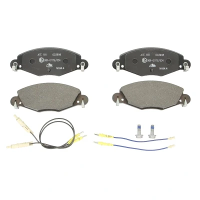 Image de ATE 13.0460 3998.2 Jeu de plaquettes frein contact signal d&#039;usure inclus avec vis d&#039;étrier CITROËN: C5 II 5 portes, I portes