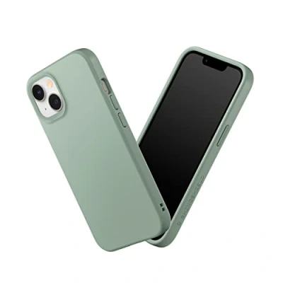 Image de RhinoShield Coque Compatible avec [iPhone 14/13] SolidSuit Fine Technologie d&#039;absorption des Chocs et Finition Premium Matte Vert Sauge
