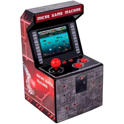 Image de ITAL Mini Arcade Retro/Borne Portable Geek avec 250 Jeux Intégrés / 16 Bits/Gadget Parfait comme Cadeau pour Enfants Et Adultes (Rouge)