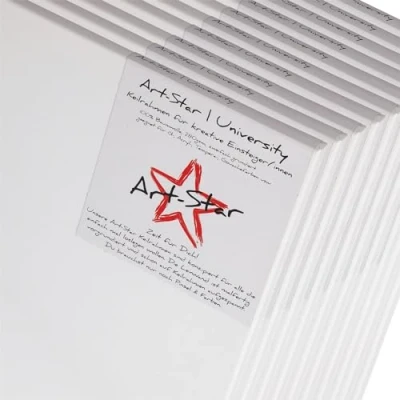 Image de Art Star 10x Chassis ENTOILÉ UNIVERSITÉ 80x80cm Toiles sur châssis 80x80 cm Toile préimprégnée, prêts à Peindre, avec