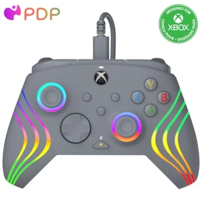 Image de PDP AFTERGLOW XBX WAVE filaire manette GREY for Xbox Series XS, One, Officially Licensed