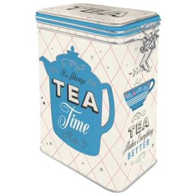 Image de Nostalgic Art Boîte à thé rétro, Tea Idée de Cadeau pour la Cuisine, Récipient avec Couvercle aromatique, Design Vintage, 1,3 l