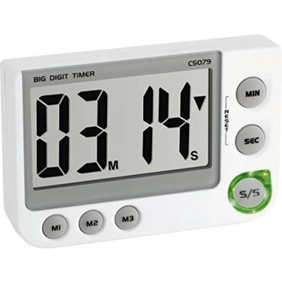 Image de TFA 38.2024 Minuteur électronique avec chronomètre (blanc batteries)