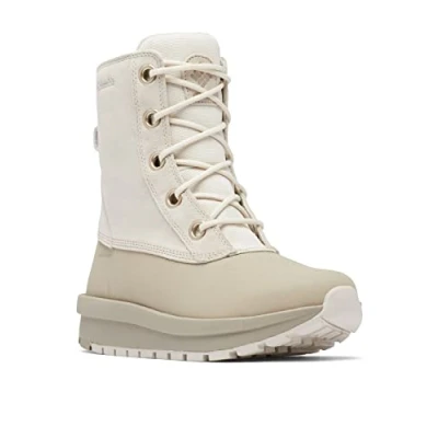 Image de Columbia MORITZA SHIELD OMNI HEAT bottes de neige imperméables Femme, Blanc (Fawn x Canvas Tan), 38.5 EU
