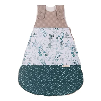 Image de ULLENBOOM ® Gigoteuse bébé 10 à 18 mois, 80/86 Eucalyptus (Made in EU) sac de couchage pour nouveau né Toute l&#039;année le printemps, l&#039;automne et l&#039;hiver, avec 2.5 TOG