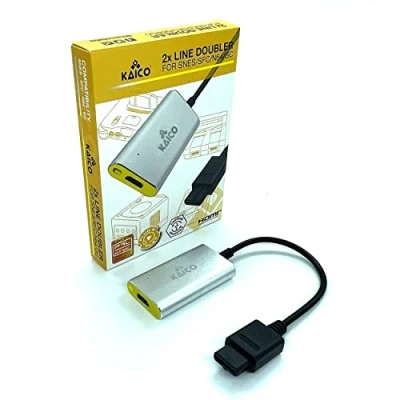 Image de Kaico Analogue HDMI Adapter for Use with Nintendo N64 Super Nintendo, Famicom and Gamecube Supports 2X Line Doubling A Simple Plug &amp; Play by 64 GC Snes Adaptor