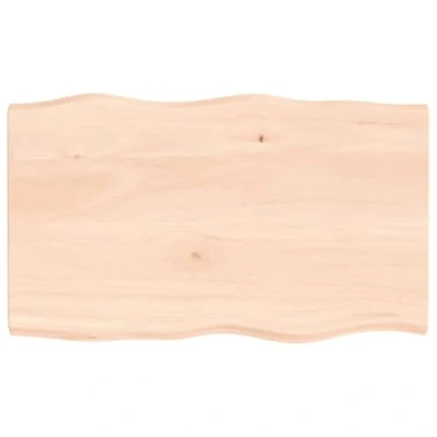 Image de vidaXL Dessus de Table, Remplacement du Plateau Table avec Bord Vif, Tableau Bricolage, Bois Massif non Traité Bordure Assortie