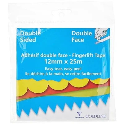 Image de Clairefontaine GFT02Z Un rouleau Adhésif double face 12 mm x 25 m translucide