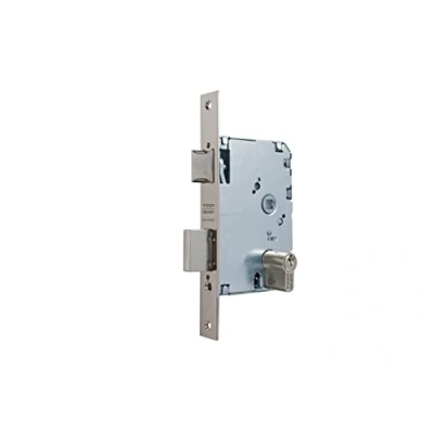 Image de Tesa Assa Abloy, 20104PHN Serrure à encastrer pour portes en bois, fonction d&#039;entrée, acier nickelé