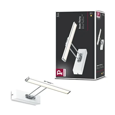 Image de Paulmann 99891 luminaire LED Galeria INCL. 1x5 Watts éclairage Blanc Chrome Lampe de Tableau Métal Applique déportée 2700 K, 5 W