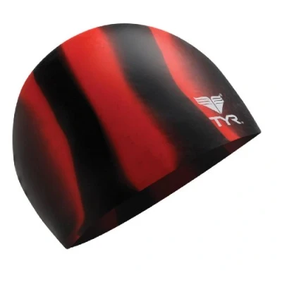Image de TYR Capuchon Multi Silicone Noir/Rouge