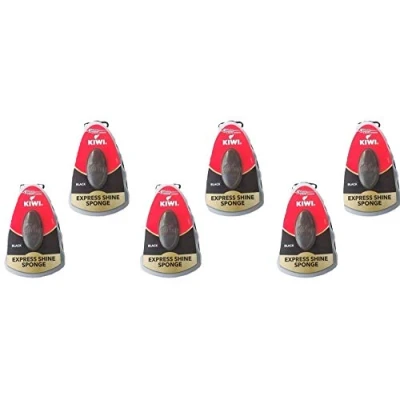 Image de Kiwi Express Lot de 6 éponges pour chaussures Noir 5,9 ml