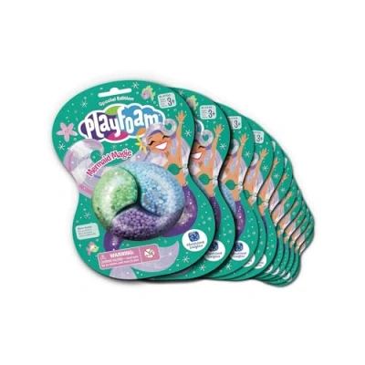 Image de Learning Resources Boîte de 12 Mermaid Magic Playfoam couleurs assorties, à partir 3 ans