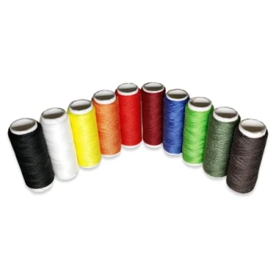 Image de World Trade Fils pour couture 10 bobines 100 % polyester coloré Kit de Spolettes cuisinière à machine et cire la main Quilting Blanc, Noir, Jaune, Orange, Vert, Rouge, Bordeaux, Taupe, Marron, Bleu