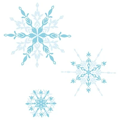 Image de Sizzix Lot de 6 tampons Transparents Flocons Neige flottants par Olivia Rose 665974 Chapitre 4 2022 Stamps, Floating Snowflake, Taille unique