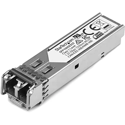 Image de StarTech.com Module de transceiver SFP 1000Base ZX à fibre optique Gigabit Conforme aux normes MSA Monomode LC 80 km (SFP1000ZXST)