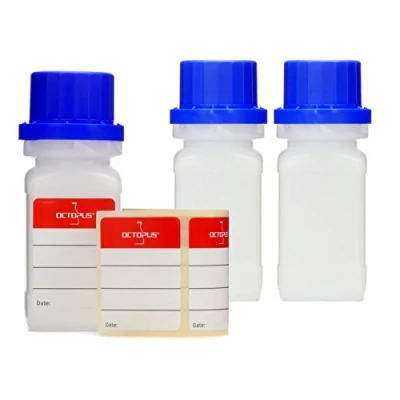 Image de Octopus 3X 50 ML flacons à col Large avec Bouchon Visser, Produits Chimiques, de Laboratoire