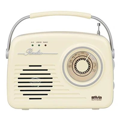 Image de Silva Schneider Mono 1965 Radio de Coffre avec Batterie Beige