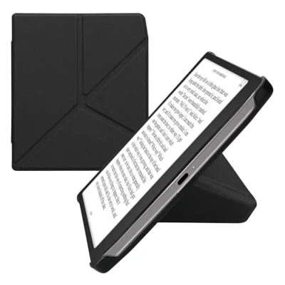 Image de kwmobile Étui Compatible avec Pocketbook Era/Era Color Coque à Rabat magnétique Tablette eReader Similicuir Noir