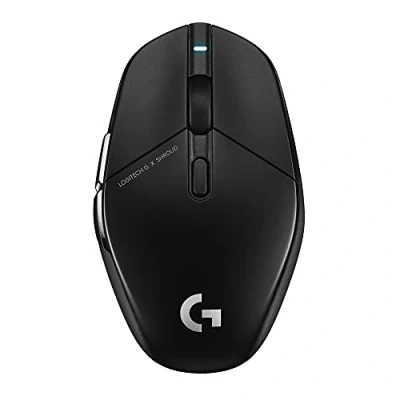 Image de Souris gaming sans fil Logitech G303 Shroud Edition LIGHTSPEED Wireless HERO 25K 25 600 DPI 75 grammes 5 boutons PC Noir