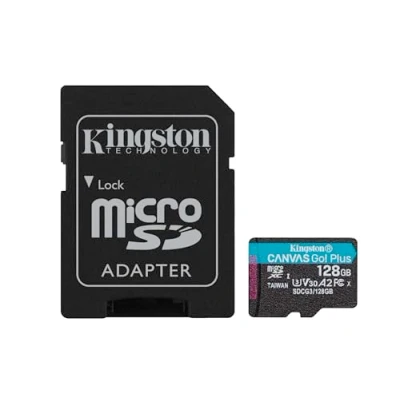 Image de Kingston Canvas Go! Plus microSDXC 128GB + Adaptateur De Carte SD
