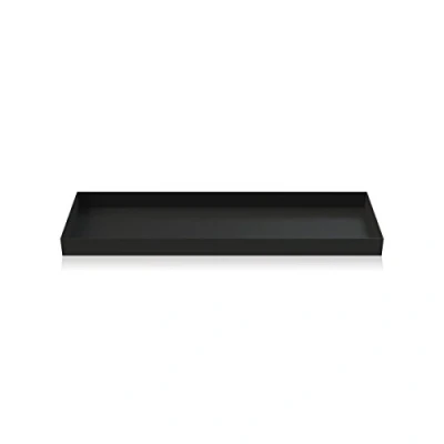 Image de Cooee Design Tray Plateau en Acier Inoxydable Noir L : 32, B 10, H 2 cm