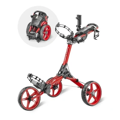 Image de Caddytek Caddylite Compact, Rouge Chariot de Golf à Tirer Unisexe, Taille Unique