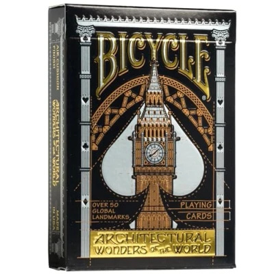 Image de Bicycle Jeu de 54 Cartes à Jouer Collection Ultimates Architectural Wonders of The World Magie / Carte