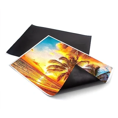 Image de Lot de 10 papiers magnétiques imprimables A4 compatible jet d&#039;encre et laser