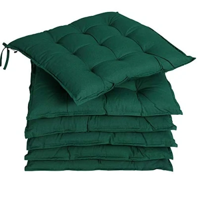 Image de Detex® 6X Coussin de Chaise Vert Sangles Effet viscoélastique intérieur extérieur sièges Coussins Chaises d&#039;assise