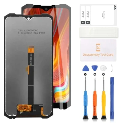 Image de Écran LCD pour Doogee S96 PRO 2020 Tactile Assemblée Pièces de Remplacement en Verre Digitizer avec Outils(6.22&quot;, Noir)
