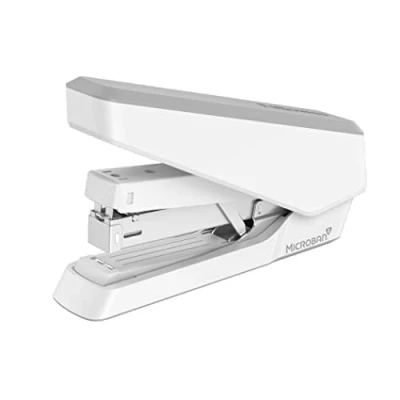 Image de Fellowes Agrafeuse sans bourrage, capacité de 40 feuilles manuelle antibactérienne pleine bande EasyPress LX870 Utilisable à la fois avec des agrafes 24/6 mm et 26/6 Blanc