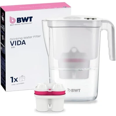 Image de BWT carafe purificatrice d&#039;eau vie 2.6 L + Filtre avec une cartouche