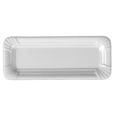 Image de &#039;Holst Porcelaine SL 006 Rectangle Plaque en Carton Aspect Snack Line, Blanc, 20 x 8 1.3 cm