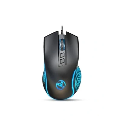 Image de HXSJ X100 Souris de Jeu Filaire,Souris Ergonomique avec Rétroéclairage LED 7 Couleurs,Capteur Optique Réglable 3600 DPI, d&#039;Ordinateur,pour PC,Ordinateur Portable,Mac,Jeu Noire