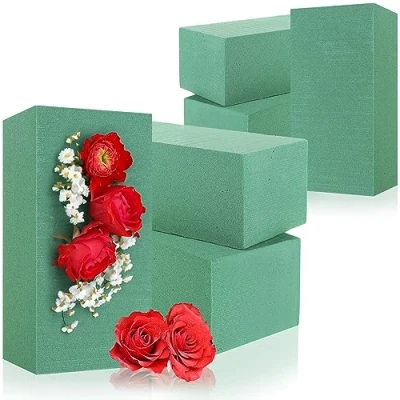 Image de com four® 6X Composition Plug in pour compositions Florales Mousse Florale Fleurs fraîches éponge Mariage et Anniversaire