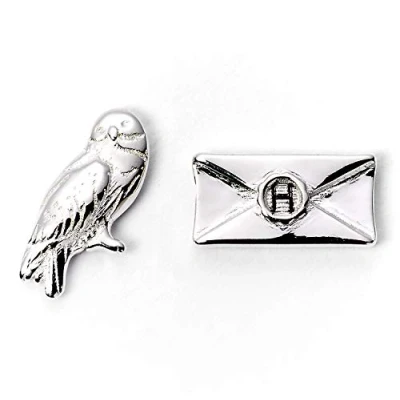 Image de The Carat Shop Harry Potter Hedwig et Lettre d&#039;acceptation d&#039;argent plaqué Boucles d&#039;oreilles