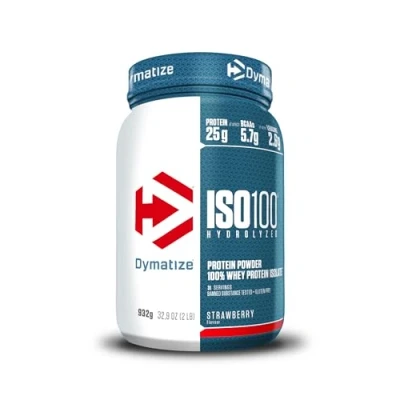 Image de Dymatize ISO 100 Hydrolyzed Strawberry 932g Whey Hydrolysat + Isolat