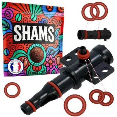 Image de KIT 6 Joints TORIQUE D&#039;ÉTANCHÉITÉ Remplacement SOUPAPE Valve DE Support, D’ÉCOULEMENT, Embout Tubulure D’ÉCOULEMENT Compatible avec Les Machine A CAFÉ Philips SAECO SPIDEM GAGGIA ETC...