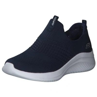 Image de Skechers Femme Ultra Flex 3.0 Classy Charm Basket, Bordure en Tricot Bleu Marine, 39.5 EU