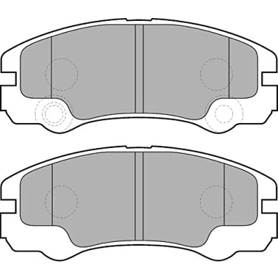 Image de DELPHI LP1552 Jeu de plaquettes frein préparé pour indicateur d&#039;usure avec tôle anti bruit sans accessoires OPEL: Frontera B SUV, A SUV