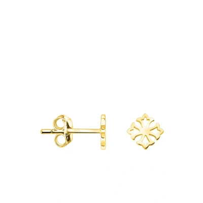 Image de SOFIA MILANI Boucles d&#039;oreilles pour femme en argent 925 croix occitane, Or jaune