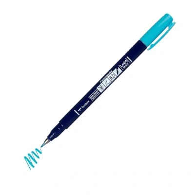 Image de Tombow WS BH96 Feutre brush Fudenosuke Néon Bleu, Pointe Dure