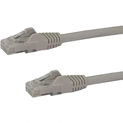 Image de StarTech.com Câble réseau Cat6 Gigabit UTP sans crochet de 10 m Cordon Ethernet RJ45 anti accroc M/M Gris (N6PATC10MGR)