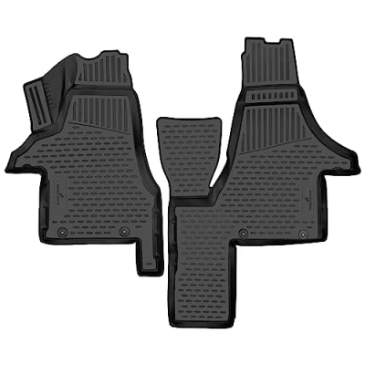 Image de WALSER XTR 75316 Ensemble de tapis sol étanche Caoutchouc avant noir Sur mesure
