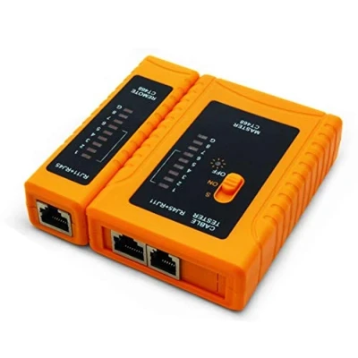 Image de iMBAPrice câble réseau RJ45 pour LAN téléphone RJ45/RJ11/RJ12/Cat5/Cat6/Cat7 UTP Fil Outil de test avec housse transport