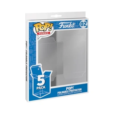 Image de Funko Pop! Protector : 5PK Protecteur Pop Pliable (Non UV) Premium Display Cases ! Durables Transparentes Stockage empilable