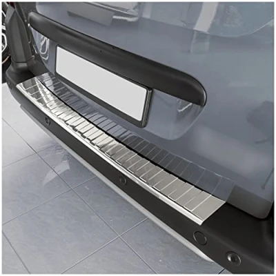 Image de tuning art L211 P Protection de seuil Coffre pour Citroen Berlingo 2 Multispace 2008 Acier INOX, Couleur:Argent